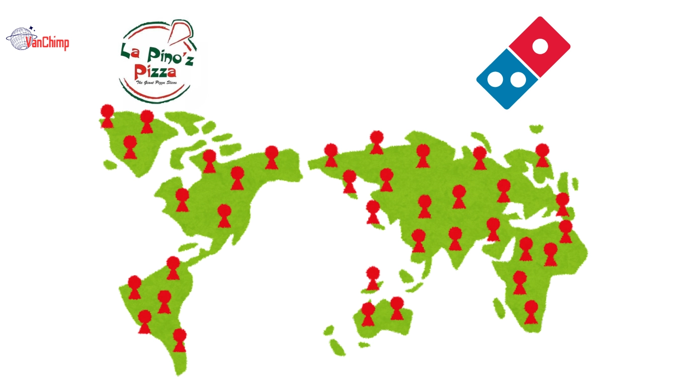 International Presence: La Pinoz vs Dominos
