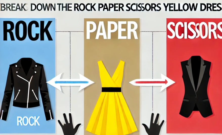  Rock Paper Scissors Yellow Dress